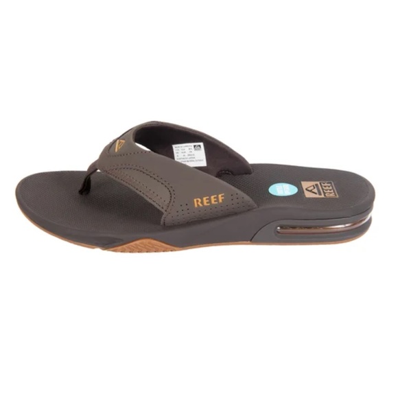Reef Fanning Sandals Size 10 NEW w/ Bottle Opener - Brown main image 7